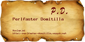 Perlfaster Domitilla névjegykártya